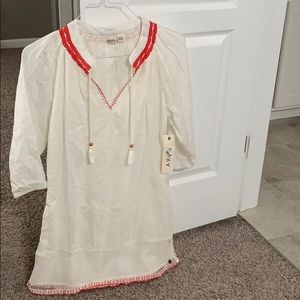 Roxy white tunic